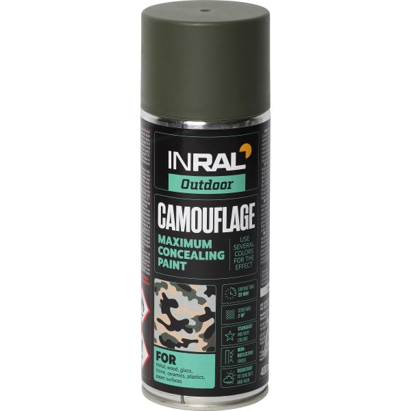 Dažai INRAL CAMOUFLAGE RAL6031 matiniai 400 ml