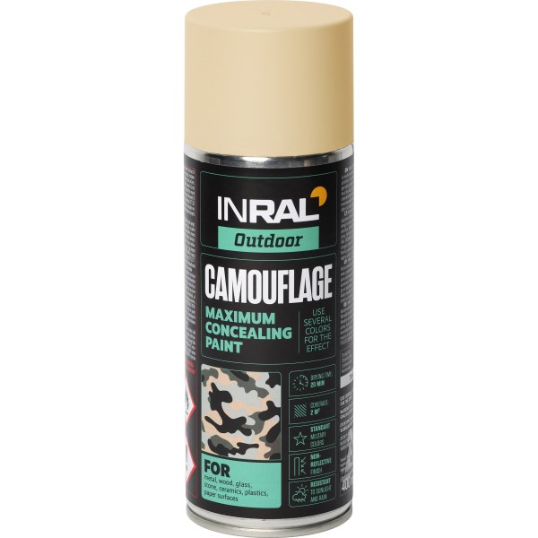 Dažai INRAL CAMOUFLAGE RAL1001 matiniai 400 ml