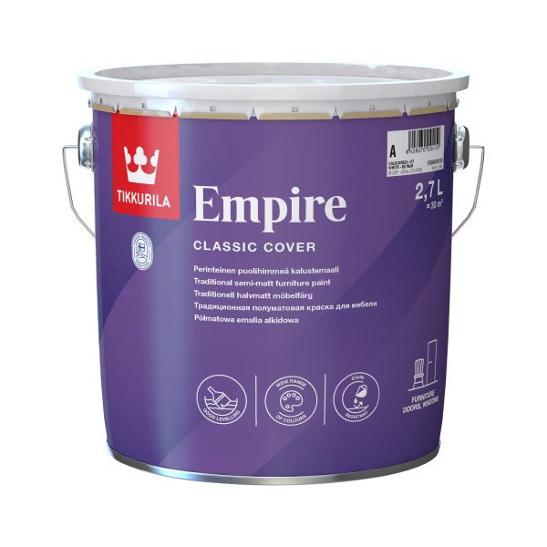 Dažai Tikkurila Empire baldams C 2,7L