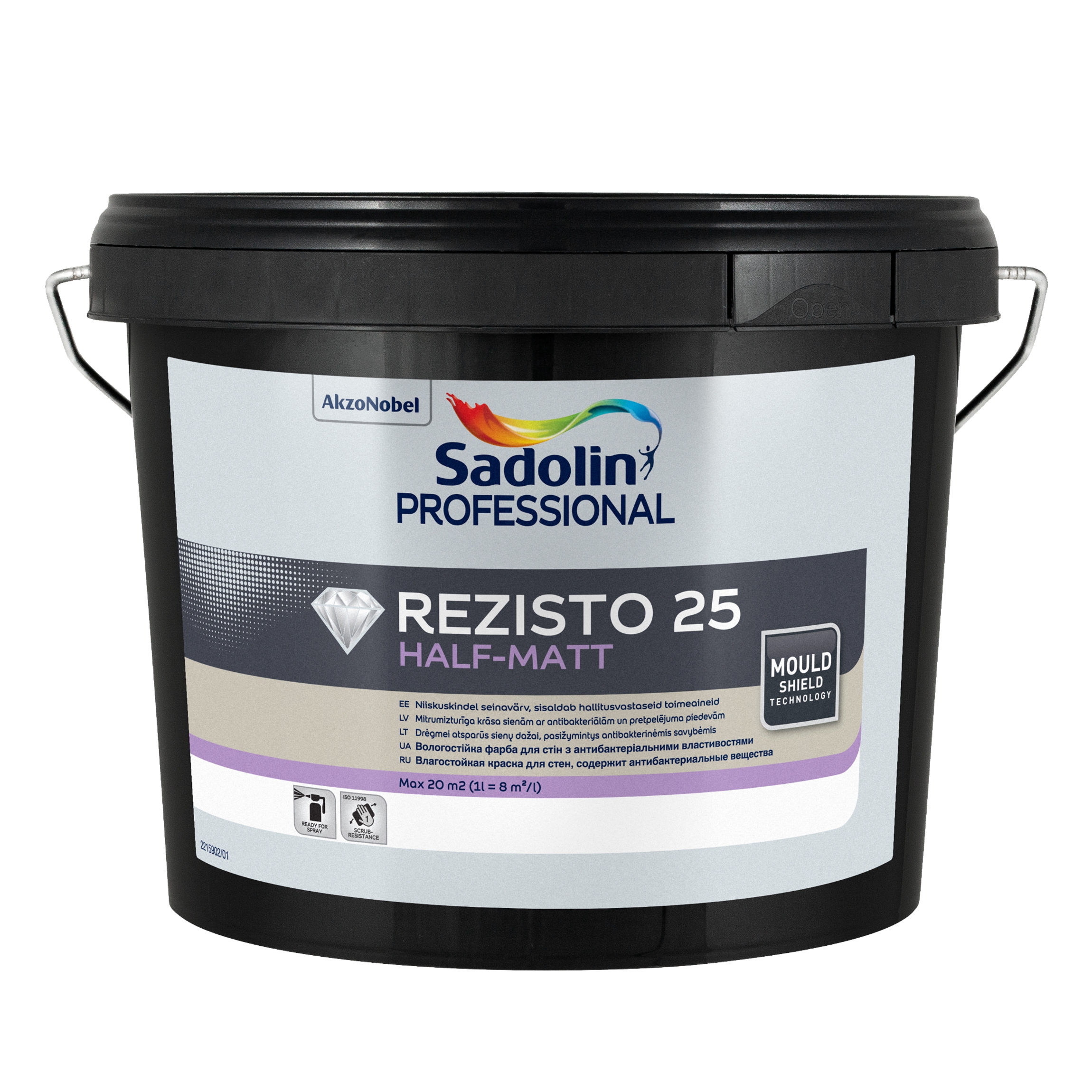 Dažai Sadolin Professional REZISTO 25, BW (balti), 2.5l