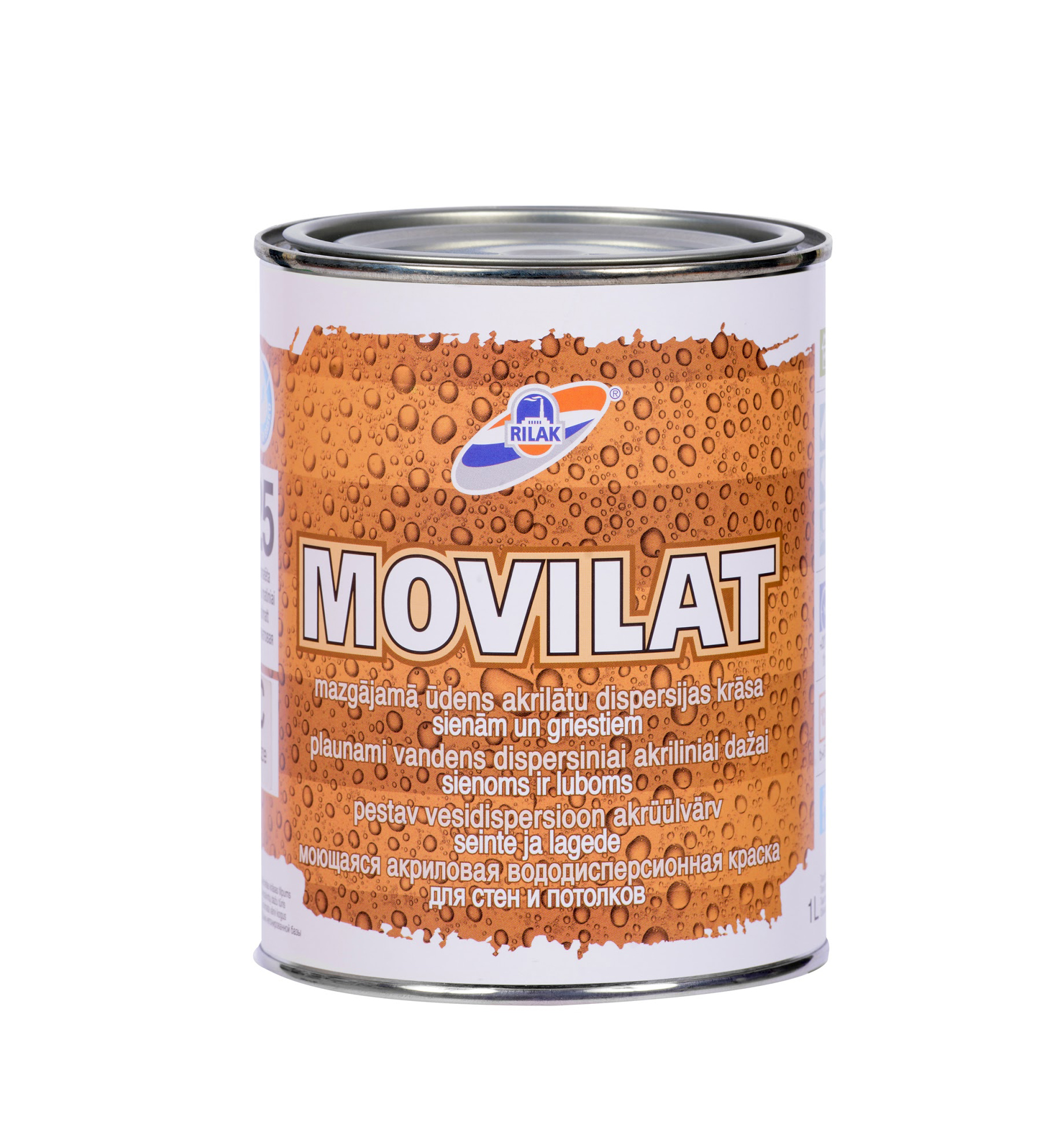 Dažai Rilak MOVILAT 25, bazė A (balta), 0.9 l