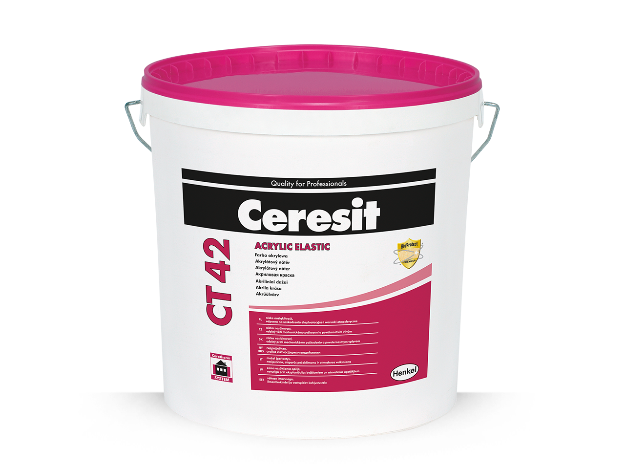 Dažai fasadui Ceresit CT42 akriliniai, balta bazė,  15ltr