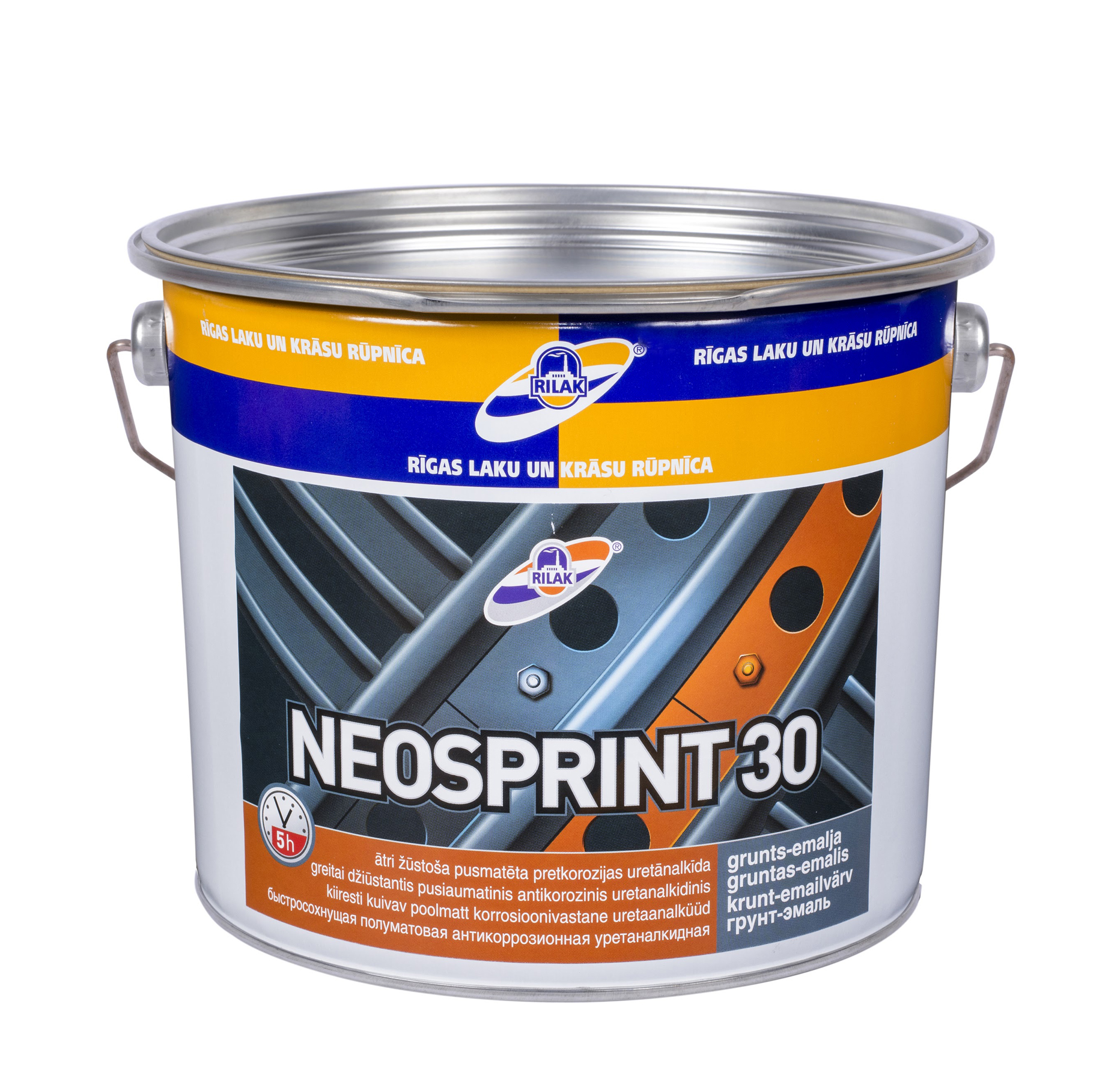 Dažai uretanalkidiniai Rilak NEOSPRINT-30, balti, 0.9 l