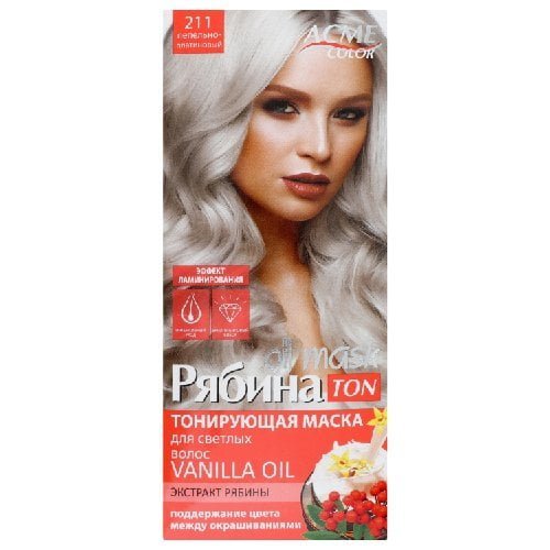 Atspalvį suteikianti plaukų kaukė ACME COLOR REBINA TON OIL MASK Nr. 211, 30 ml