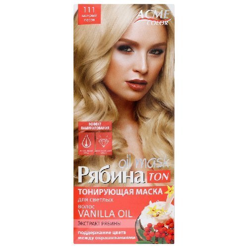 Atspalvį suteikianti plaukų kaukė ACME COLOR REBINA TON OIL MASK Nr. 111, 30 ml