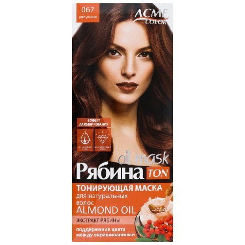 Atspalvį suteikianti plaukų kaukė ACME COLOR REBINA TON OIL MASK Nr. 067, 30 ml