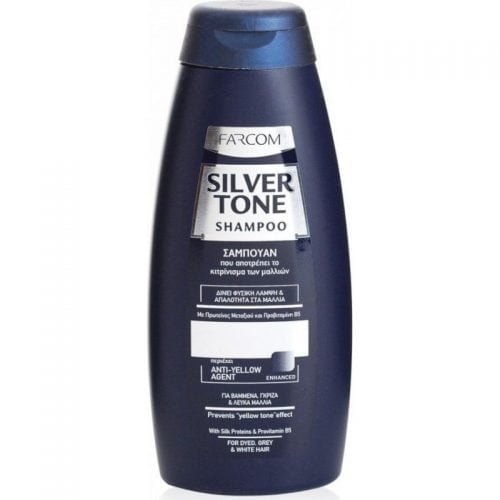 Pilkinamasis plaukų šampūnas FARCOM SILVER TONE, 300 ml