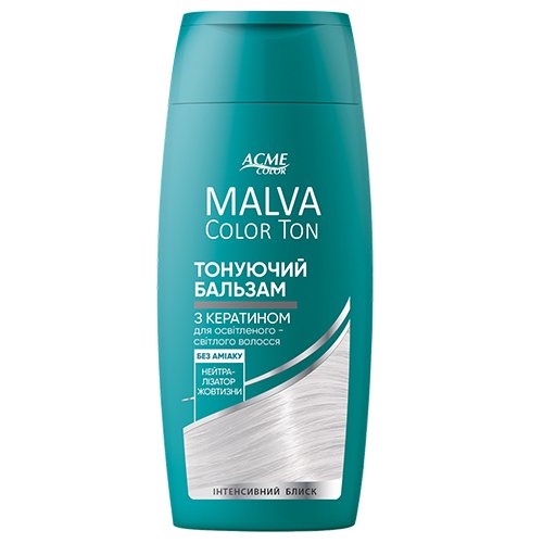 Geltonus atspalvius neutralizuojantis dažomasis plaukų balzamas ACME MALVA COLOR TON, 180 ml