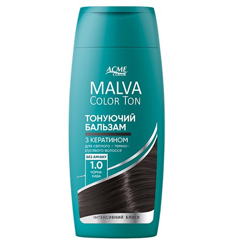 Dažomasis plaukų balzamas ACME MALVA COLOR TON, Nr. 1.0, 180 ml
