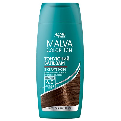 Dažomasis plaukų balzamas ACME MALVA COLOR TON, Nr. 4.0, 180 ml