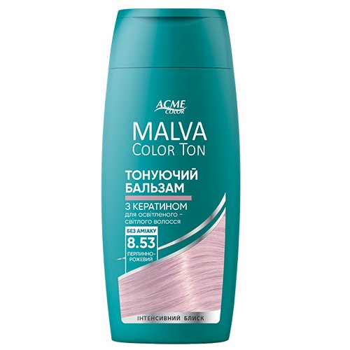 Dažomasis plaukų balzamas ACME MALVA COLOR TON, Nr. 8.53, 180 ml