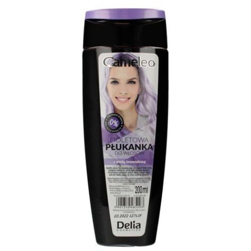 Violetinį atspalvį suteikiantis dažomasis plaukų skalavimo skystis su levandų vandeniu CAMELEO, 200 ml