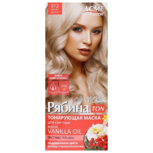 Atspalvį suteikianti plaukų kaukė ACME COLOR REBINA TON OIL MASK Nr. 012, 30 ml