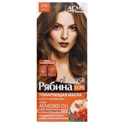 Atspalvį suteikianti plaukų kaukė ACME COLOR REBINA TON OIL MASK Nr. 014, 30 ml