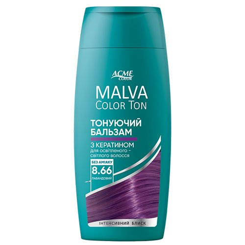 Dažomasis plaukų balzamas ACME MALVA COLOR TON, Nr. 8.66, 180 ml