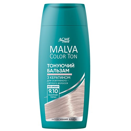 Dažomasis plaukų balzamas ACME MALVA COLOR TON, Nr. 9.10, 180 ml