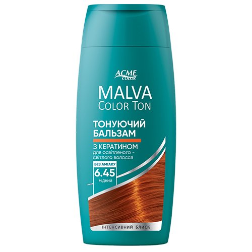 Dažomasis plaukų balzamas ACME MALVA COLOR TON, Nr. 6.45, 180 ml