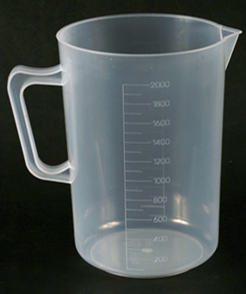 Sugraduotas plastikinis indas 5000ml (9946-5000)