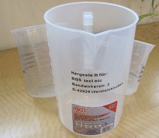 Sugraduotų plastikinių indų rinkinys 500-1000-2000ml., 3vnt. (9946V)