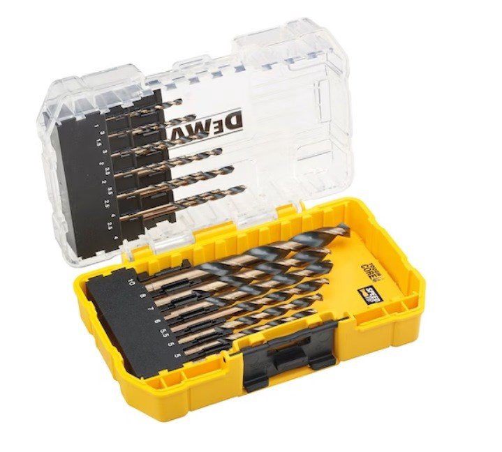 ToughCase+ metalo grąžtų rinkinys DEWALT DT70728