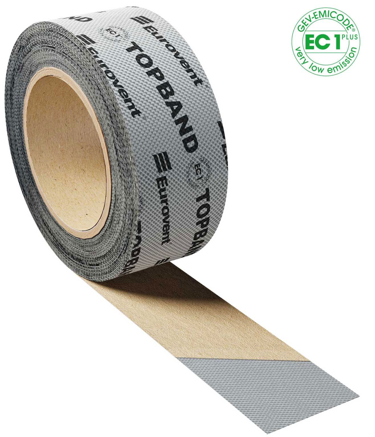 Vienpusė sandarinimo juosta EUROVENT TOPBAND, 50 mm x 25 m