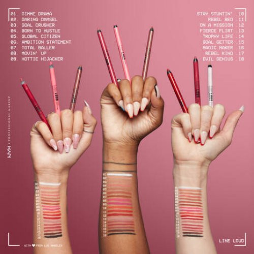 NYX Professional Makeup Line Loud Longwear Lip Liner Lūpų pieštukas, Global Citizen