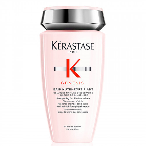 Kérastase Genesis Bain Nutri-Fortifiant Shampoo Stiprinantis šampūnas nuo plaukų lūžinėjimo, sausiems ar tankiems plaukams, 250ml