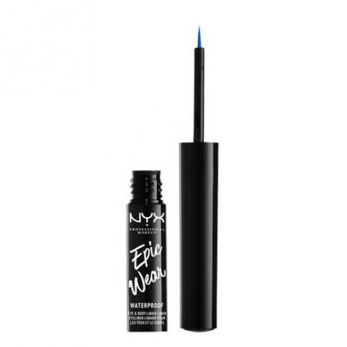 NYX Professional Makeup Epic Wear Liquid Waterproof Liner Vandeniui atsparus akių apvadas, Sapphire