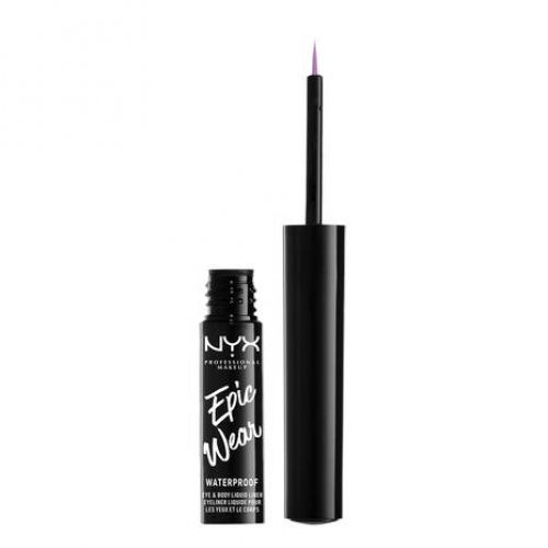 NYX Professional Makeup Epic Wear Liquid Waterproof Liner Vandeniui atsparus akių apvadas, Lilac