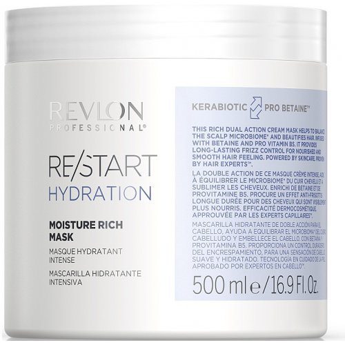 Revlon Professional RE/START Hydration Moisture Rich Mask Drėkinanti kaukė, 500ml