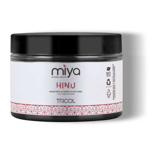 Miya Hinu Clay Sebum Mask Natūrali plaukų kaukė reguliuojanti sebumo išsiskyrimą, 150ml