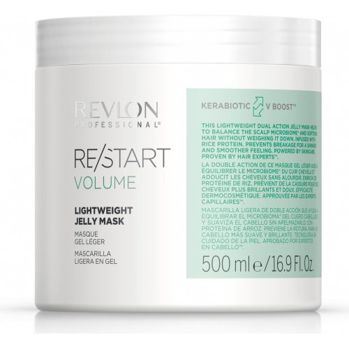 Revlon Professional RE/START Volume Lightweight Jelly Mask Plaukus purinanti kaukė, 500ml