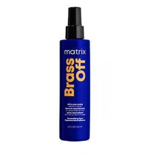 Matrix Total Results Brass Off All-In-One Toning Leave In Spray Geltonį neutralizuojantis purškiklis, 200ml