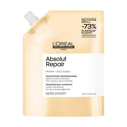 L'Oréal Professionnel Absolut Repair Shampoo Atkuriamasis labai pažeistų plaukų šampūnas, 500ml Refill