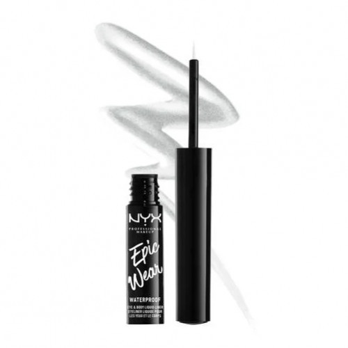 NYX Professional Makeup Epic Wear Metallic Liquid Liner Akių apvadas, Silver Metal