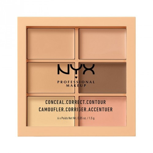 NYX Professional Makeup Conceal, Correct, Contour Palette Koreguojamoji paletė, Light