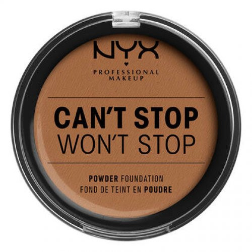 NYX Professional Makeup Can't Stop Won't Stop Powder Foundation Kompaktinė pudra, 16 Mahogany