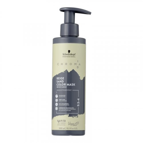 Schwarzkopf Professional Chroma ID Bonding Color Mask Dažanti plaukų kaukė, Beige 9,5-4