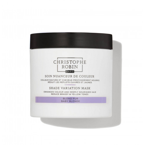 Christophe Robin Shade Variation Baby Blonde Mask Dažanti plaukų kaukė, 250ml