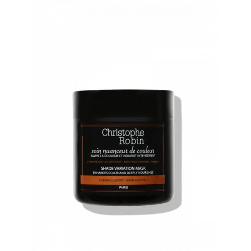 Christophe Robin Shade Variation Warm Chestnut Mask Dažanti plaukų kaukė, 250ml