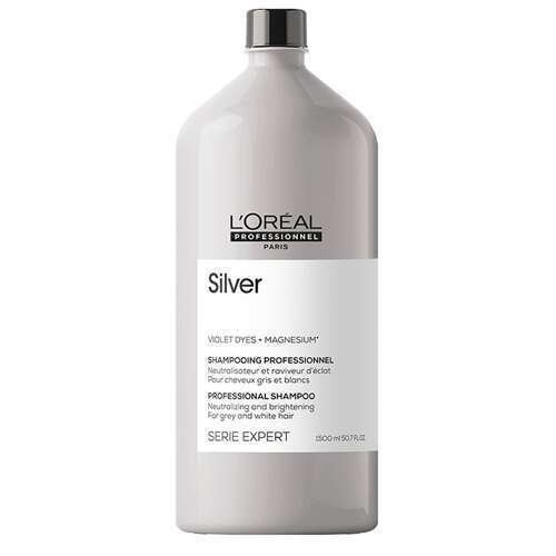 Atspalvį koreguojantis šampūnas L‘Oreal Professionnel Silver Shampoo 1500ml