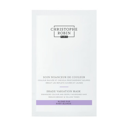 Christophe Robin Shade Variation Baby Blonde Mask Dažanti plaukų kaukė, 20ml