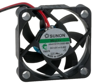 Ventiliatorius 40x40x10mm 12VDC 0.43W 9m³/h 18.2dBA vapo SUNON RoHS