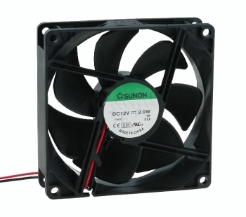 Ventiliatorius 92x92x25mm 12VDC 2W 87.5m³/h 34dBA su g. SUNON ROHS