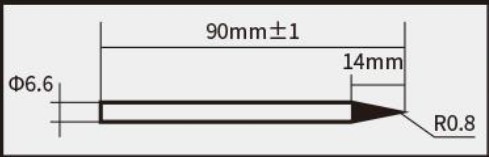 Antgalis 1mm SI-126B-80 lituokliui, Proskit