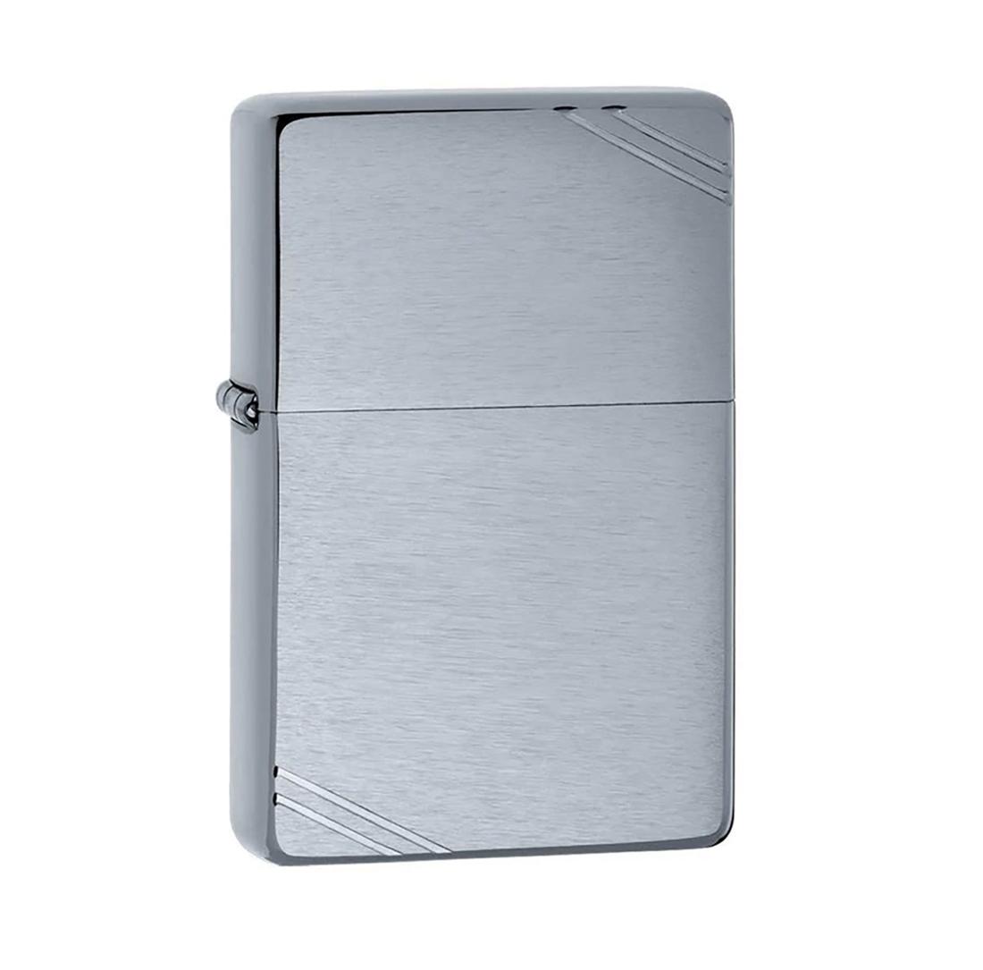 Benzininis Žiebtuvėlis ZIPPO 230 Vintage Brushed Finish Chrome TLT išsiuntimas 2-4 d.