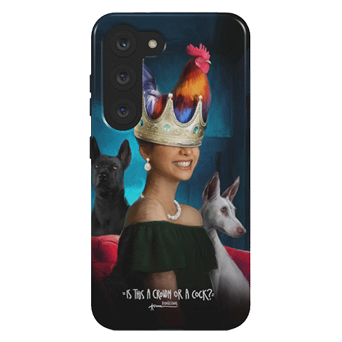 Samsung Galaxy A54 Is This a Crown Or a Cock? dėklas