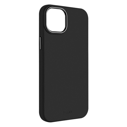 Fixed | MagFlow | Back cover | Apple | iPhone 15 Plus | Liquid silicon | Black|FIXFLM2-1201-BK