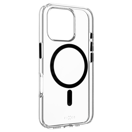 Fixed | MagPurity | Back Cover | Apple | iPhone 16 Pro | TPU | Clear, Black|FIXPURM-1402-BK