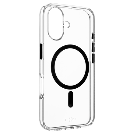 Fixed | MagPurity | Back Cover | Apple | iPhone 16 | TPU | Clear, Black|FIXPURM-1400-BK